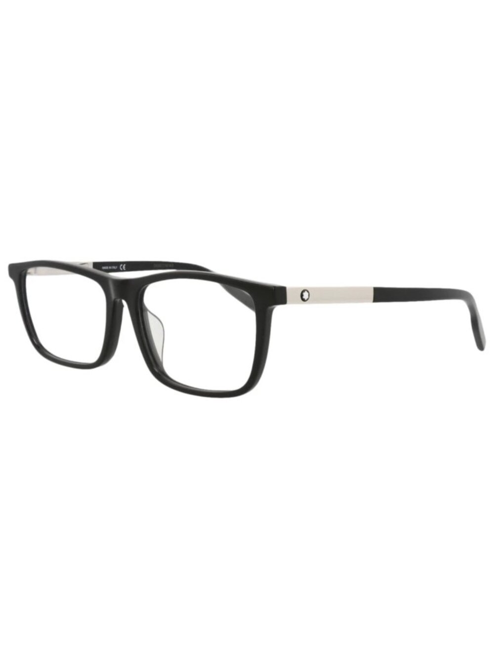 New Montblanc Women's Eyeglasses Square Rectangle Acetate Frame Mens Black